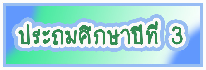 ชั้นประถมศึกษาปีที่ 3