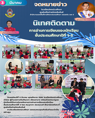 กิจกรรมนิเทศการอ่านออกเขียนได้ป.1-3