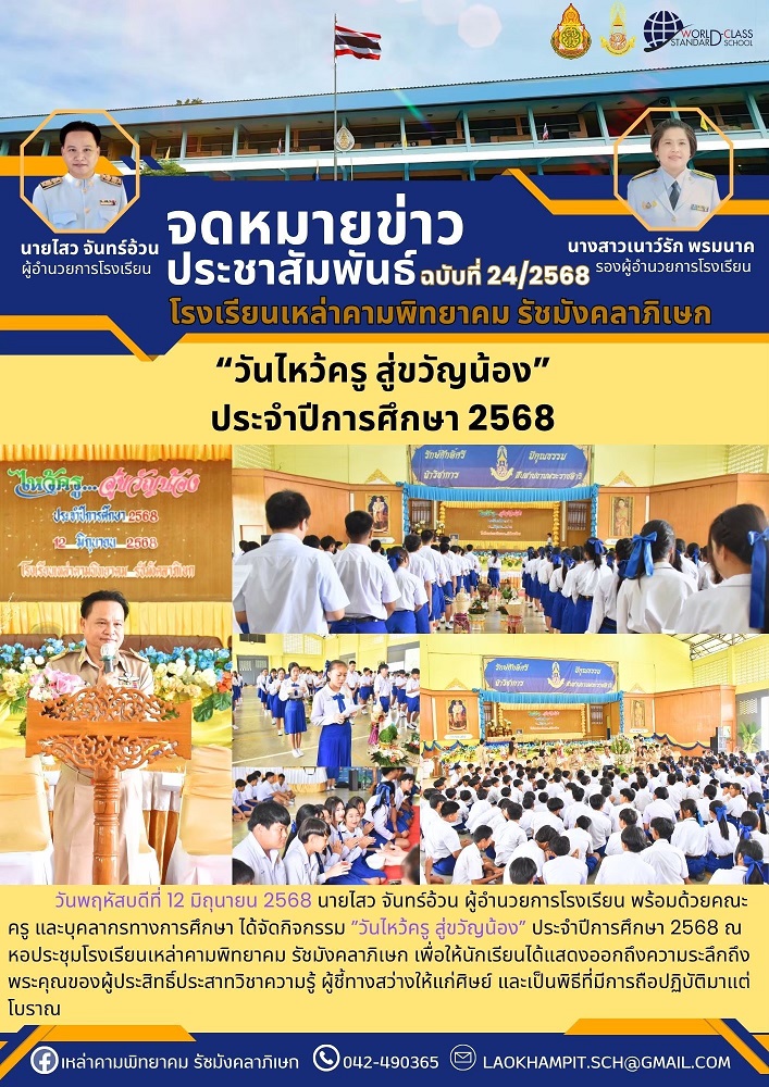 จดหมายข่าว ฉบับที่ 24 12 มิถุนายน 2568