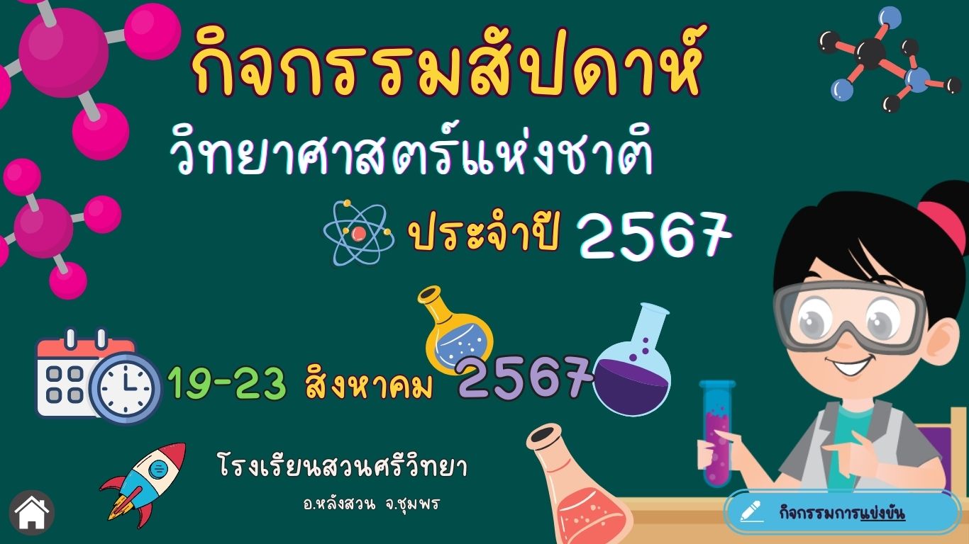 นิทรรศการสัปดาห์วิทยาศาสตร์ออนไลน์ ประจำปี 2567